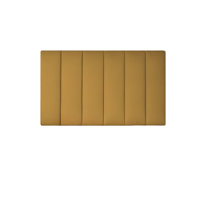 DISEÑOS RAMONA'S - Cabecero Doble 140x60 Paneles Verticales Mostaza Tela