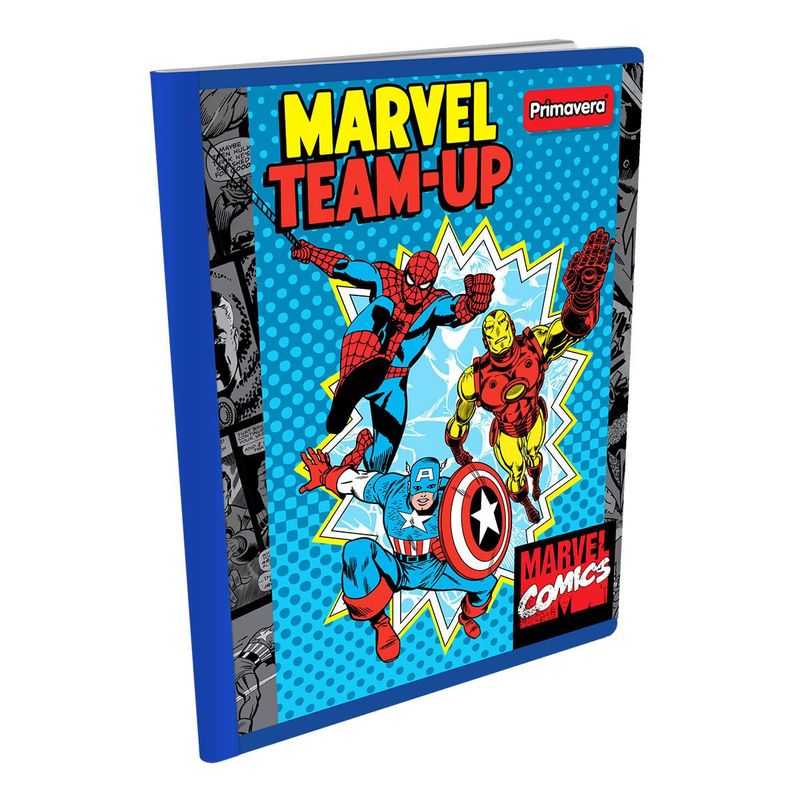 PRIMAVERA - Cuaderno Cosido Marvel Comics Team 100 Hojas Cuadriculadas