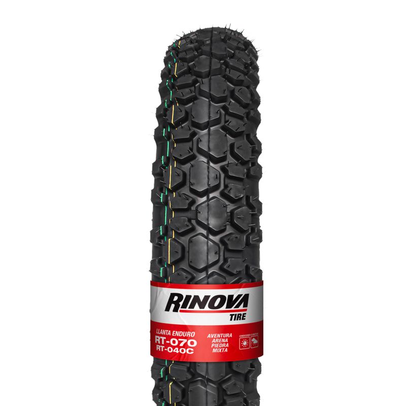 MERLIN ROD RINOVA - Llanta Enduro 11090-17 Rt-070 Sin Cámara 72l Rinova
