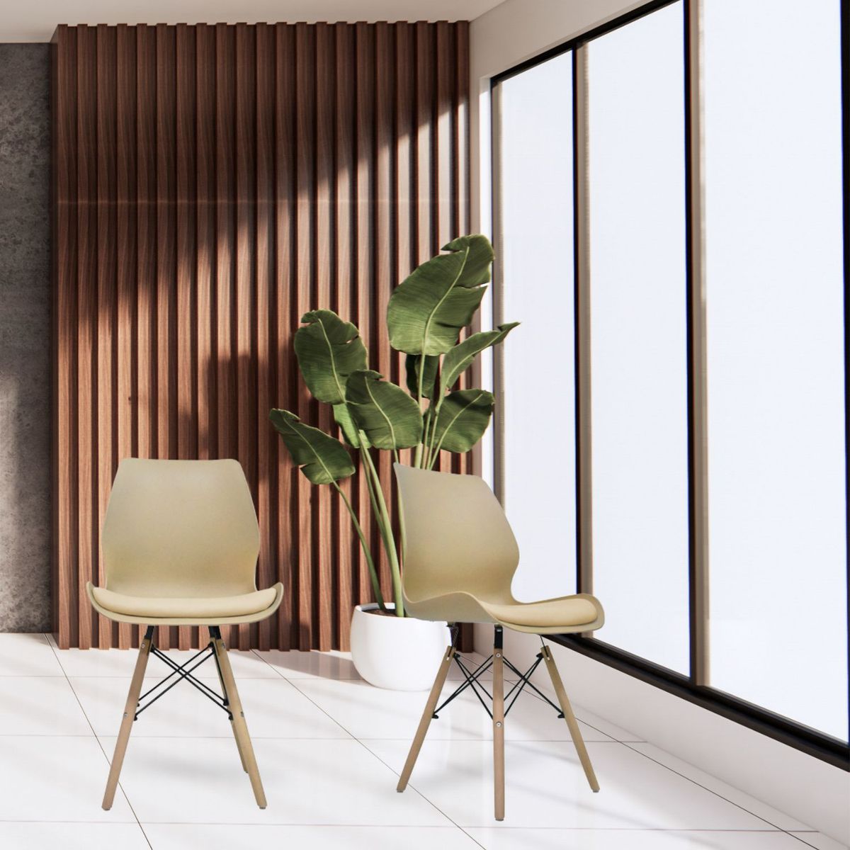 EKONOMODO COLOMBIA - Set X 2 Sillas Emile Beige