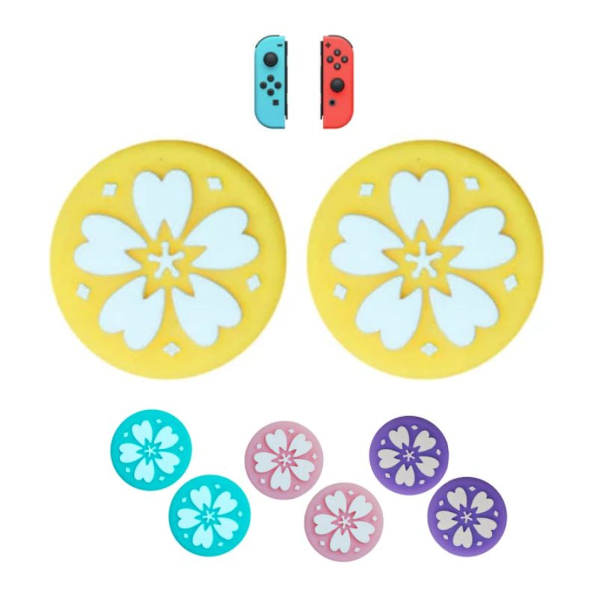 GENERICO - x2 Capucha Caps Grips Joystick para Switch  Oled  Lite