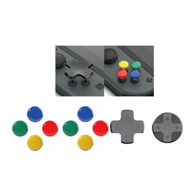 GENERICO - Cubierta de cruceta y Botones D pad para Nintendo Switch