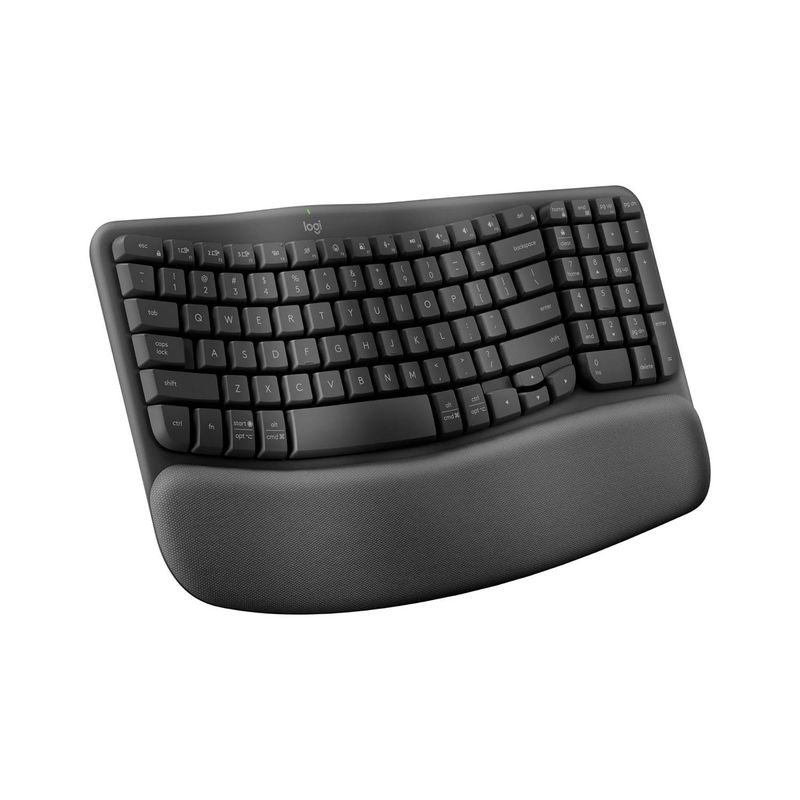 LOGITECH - Teclado Ergonómico Inalámbrico Logitech Wave Keys Negro