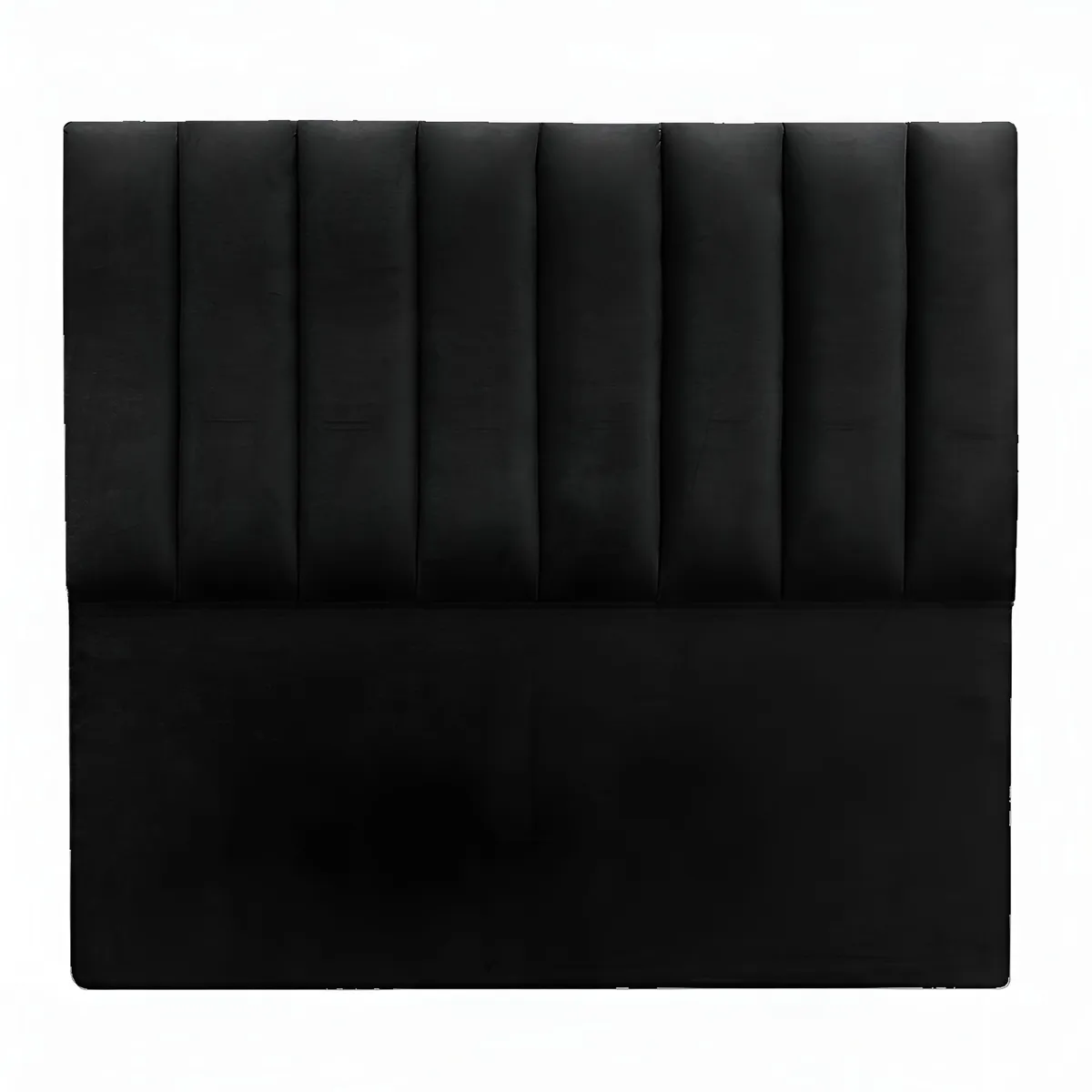 DISEÑOS RAMONA'S - Cabecero Queen 160x60+55 Paneles Verticales Negro Tela