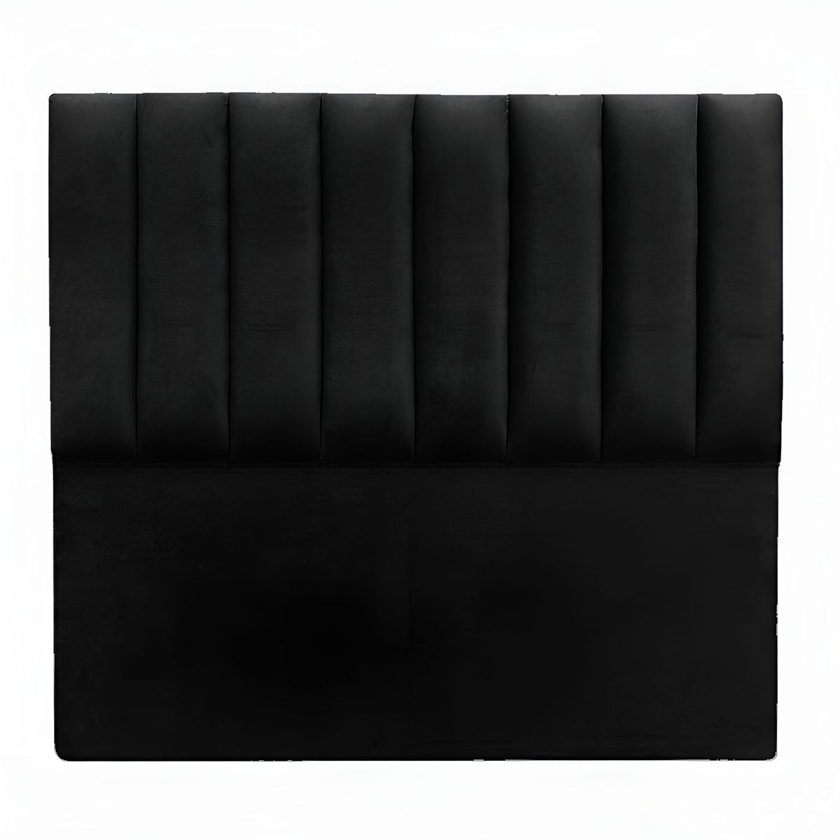 DISEÑOS RAMONA'S - Cabecero King 200x60+55 Paneles Verticales Negro Tela