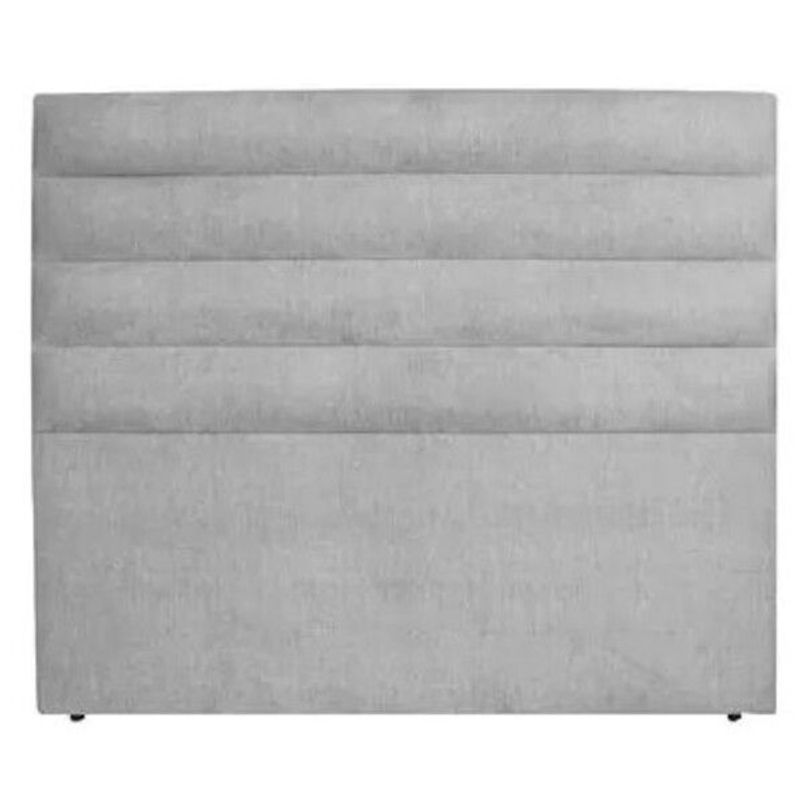 DISEÑOS RAMONA'S - Cabecero Sencillo 100x60+55 Rombos Gris Sintético