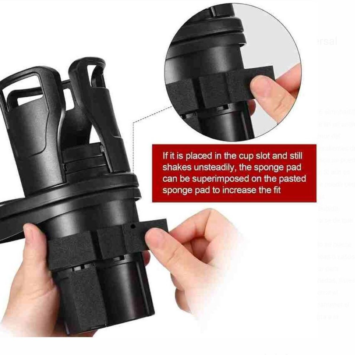 ZHOPI CO - Portavasos Ajustable Universal Antideslizante