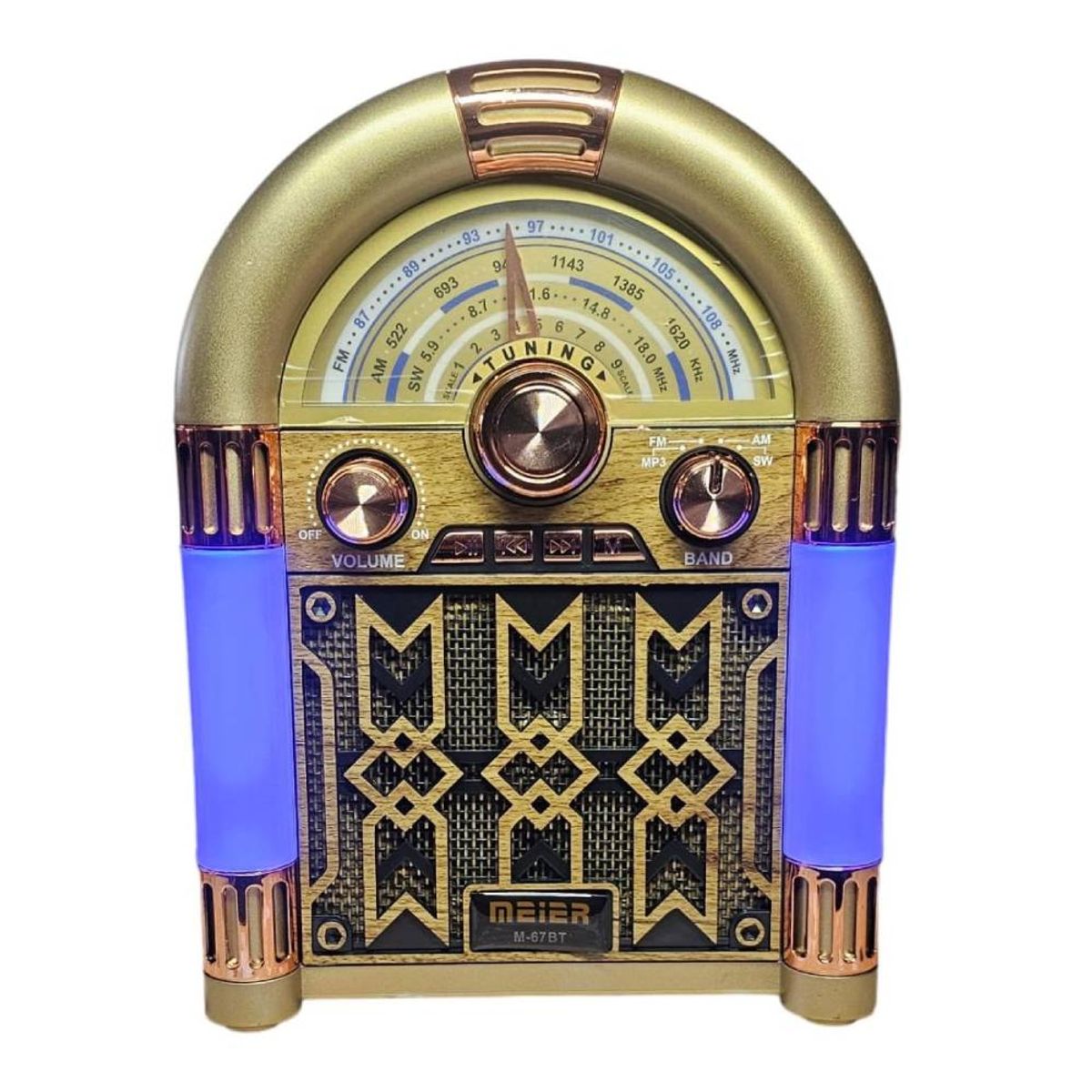 GENERAL - Radio Tipo Rockola Bluetooth MEIER M-67BT