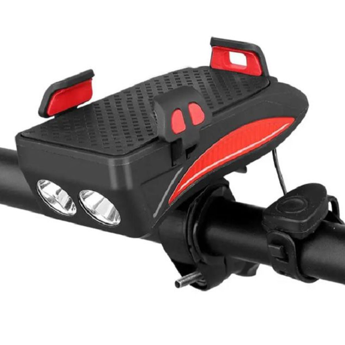 GENERICO - Linterna Recargable Bicicleta USB Power Bank Bocina  Pito