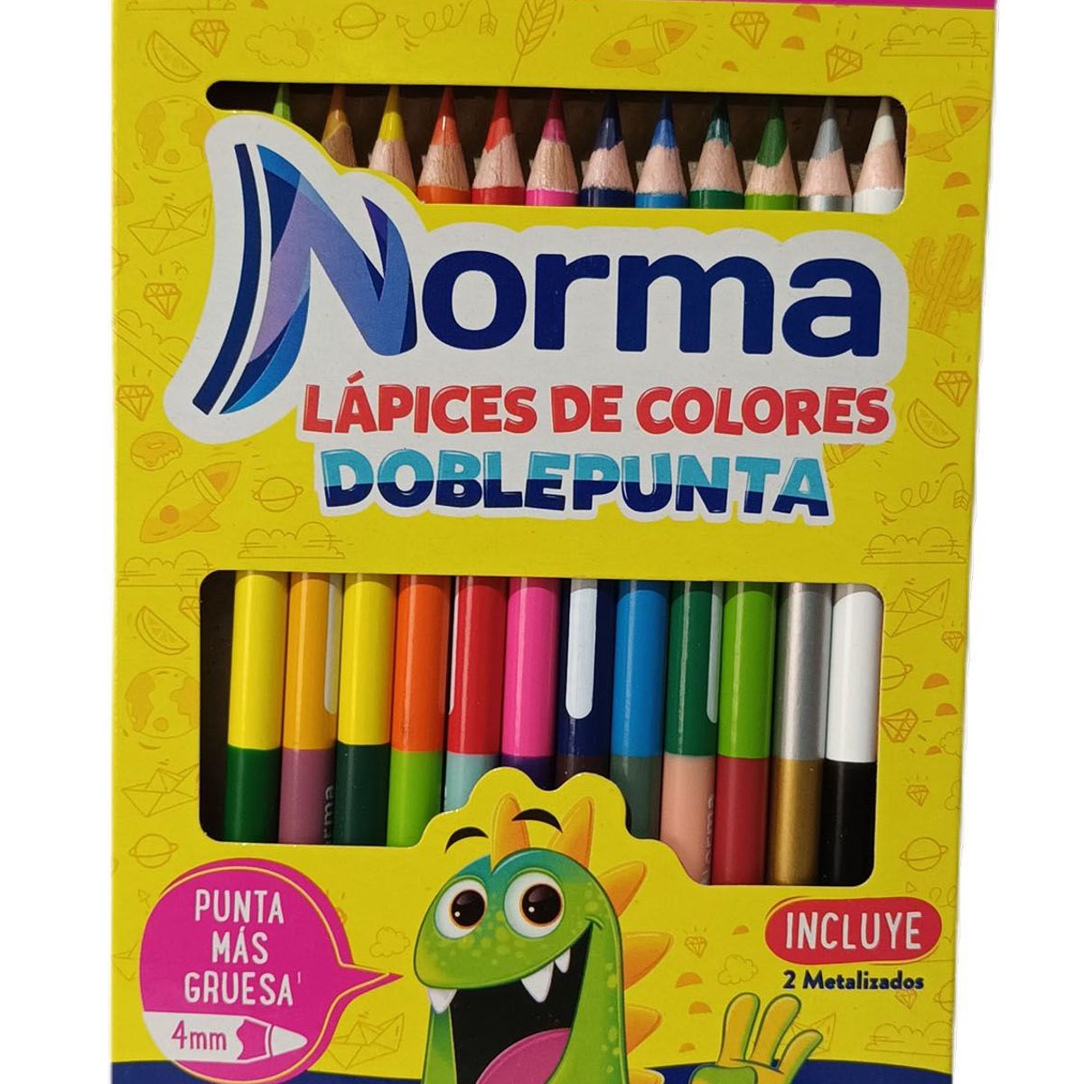 NORMA - Colores Norma x13 Doble Punta + 8 Hojas A3 Para Colorear