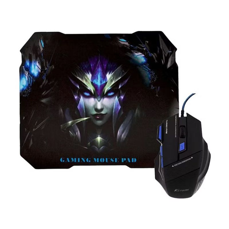GENERICO - Mouse Gamer Keywin 7d 3200 Dpi + Pad Mouse