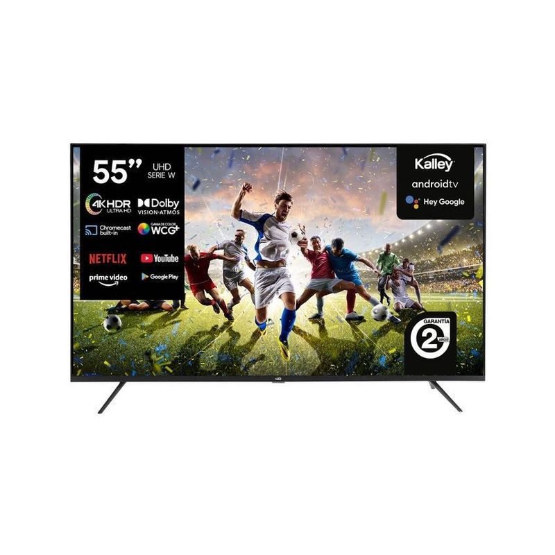 KALLEY - Televisor kalley 55" 139 cm atv55uhdw 4k-uhd led plano smart tv