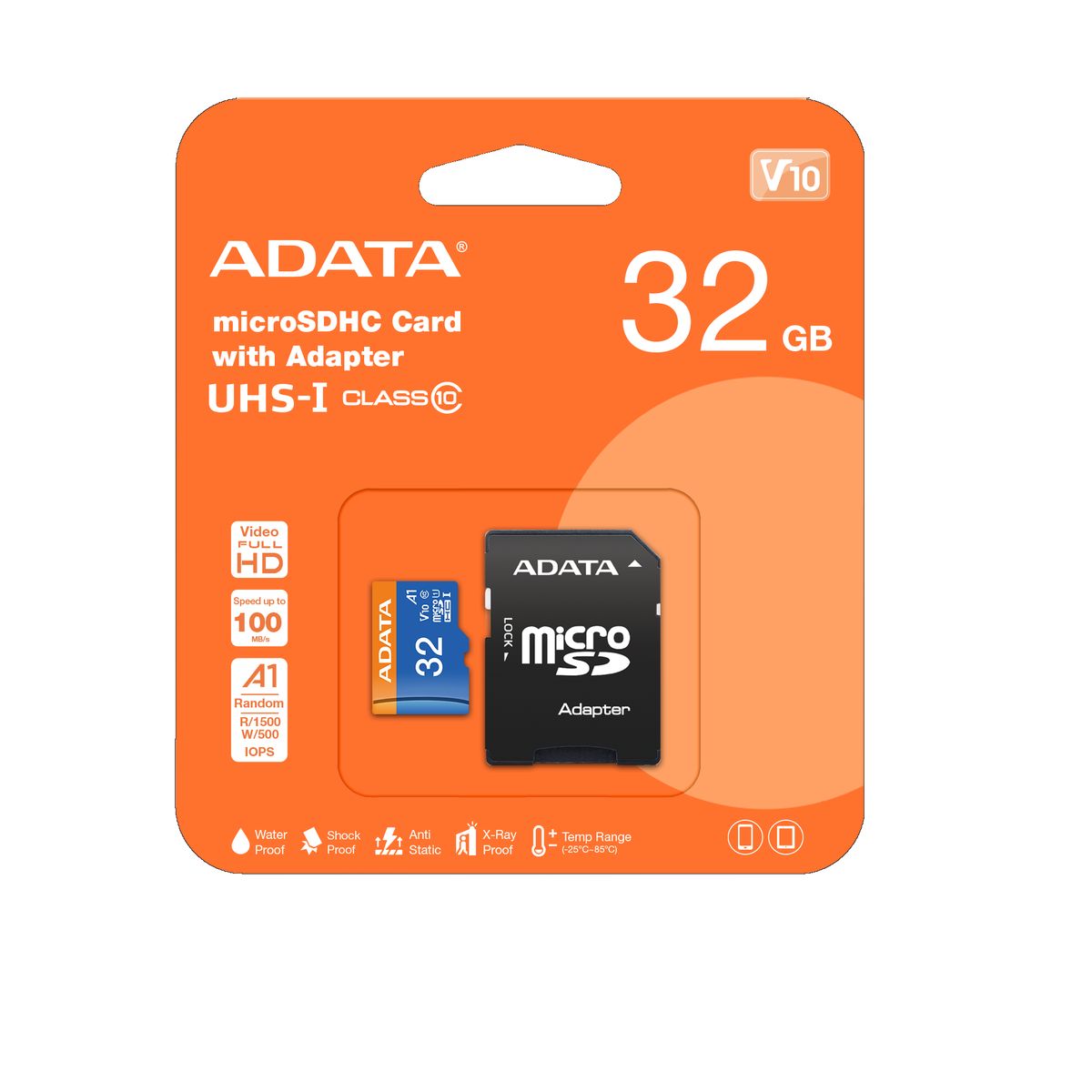 ADATA - Memoria Micro Sd Adata 32 Gb 100 Mb/sg Clase 10