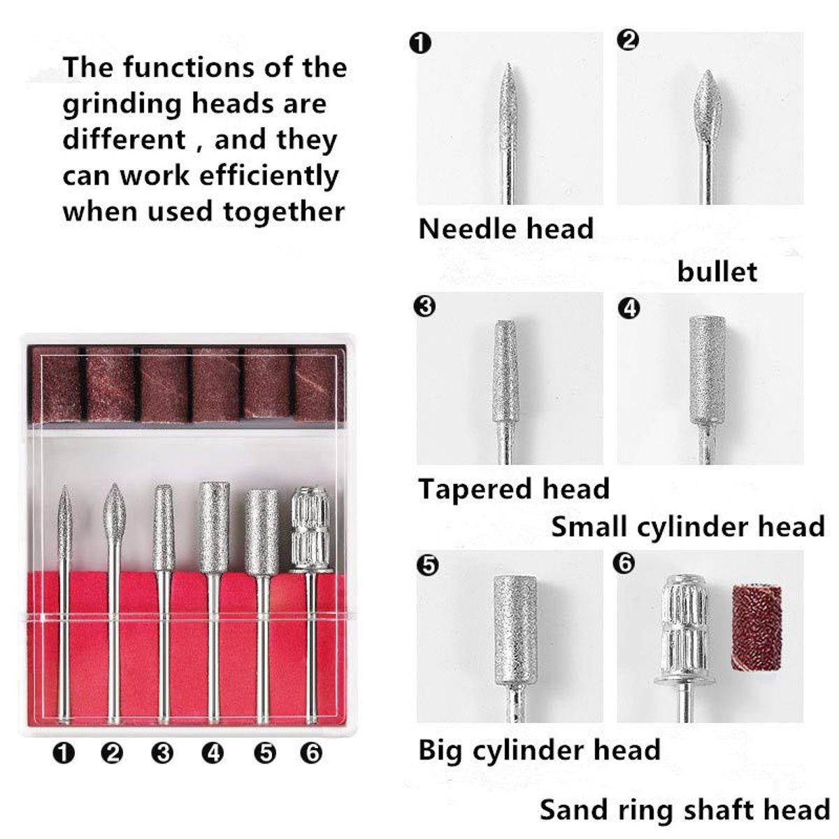 GENERICO - Kit Pulidor De Uñas Inalambrico 101 Drill Portatil