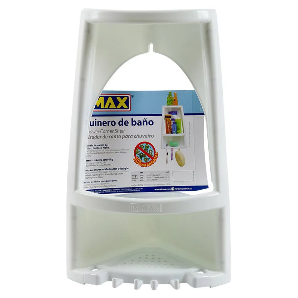 RIMAX - Esquinero De Ducha Plastico Rimax