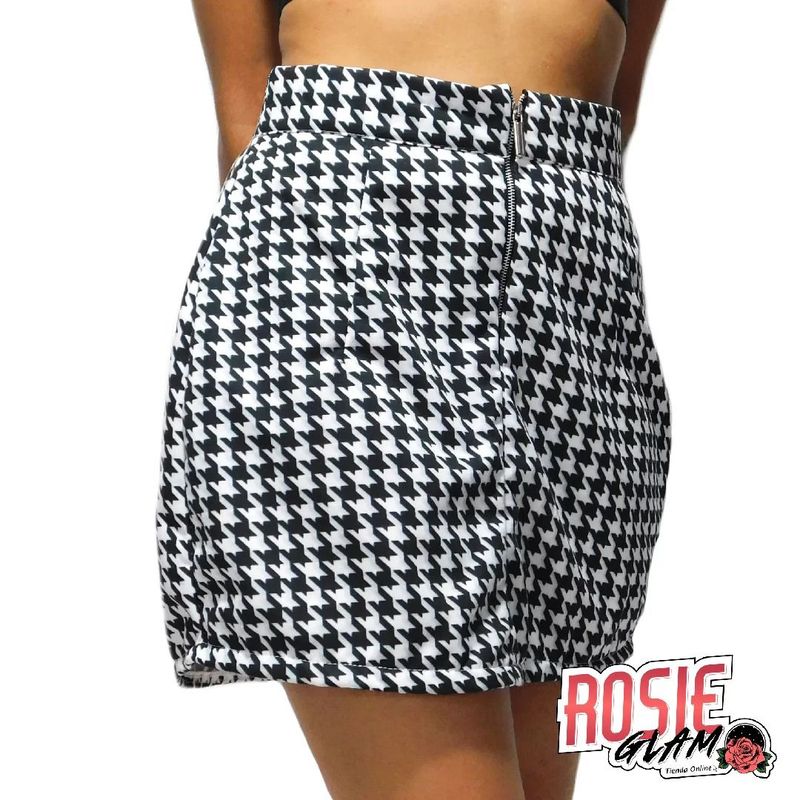 ROSIEGLAM - Falda Ajustada Gallineto