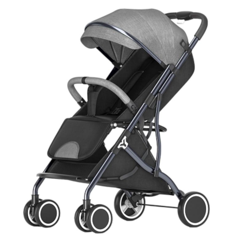 GENERICO - Coche Paseador Para Bebé tipo maleta color  Gris