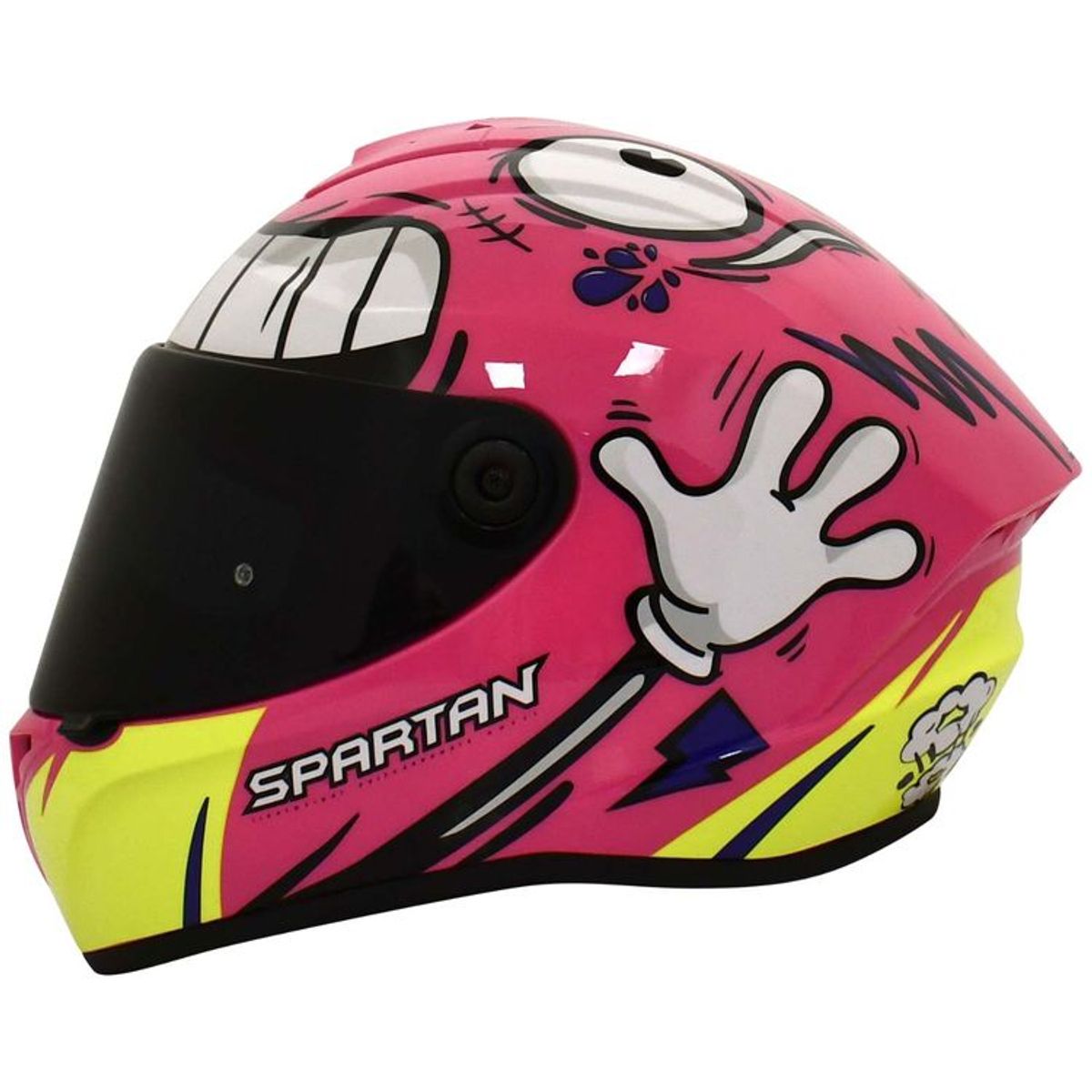 SPARTAN - CASCO MOTO SPARTAN DRAKEN RAPIDITY ROSA BRILLO TALLA S