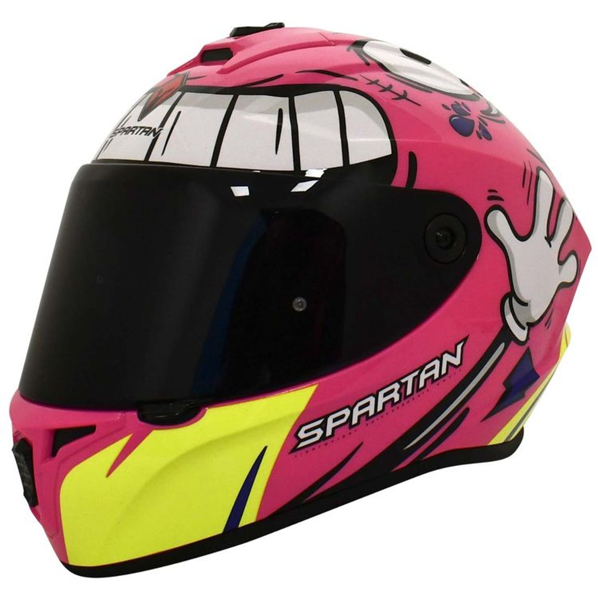 SPARTAN - CASCO MOTO SPARTAN DRAKEN RAPIDITY ROSA BRILLO TALLA S