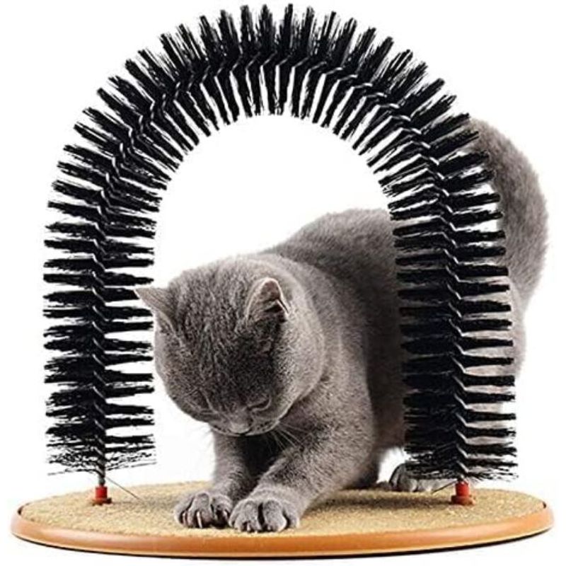 GENERICO - Masajeador rascador tipo arco para gatos