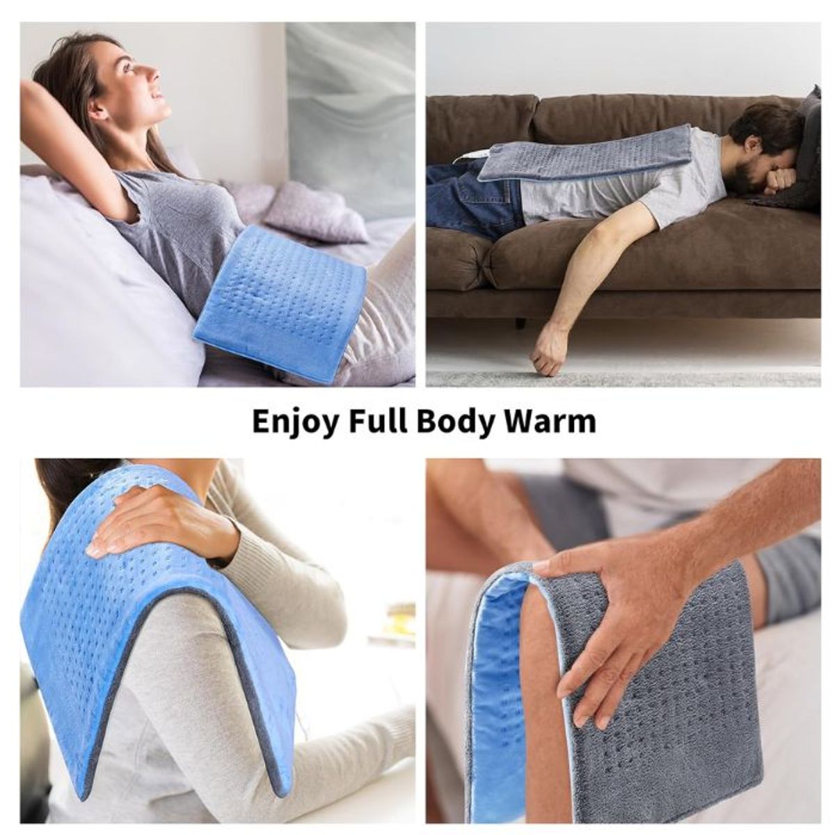 GENERICO - Almohadilla térmica eléctrica para masajes