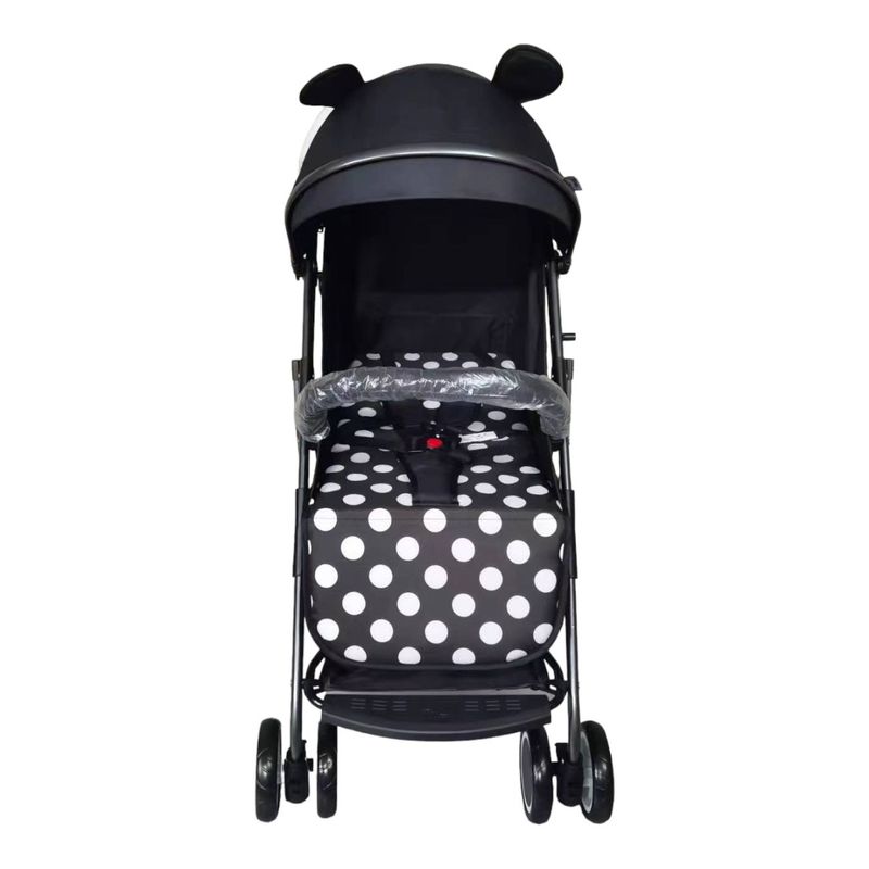 GENERICO - Coche Paseador Para Bebe Tipo Maleta Negro Gris