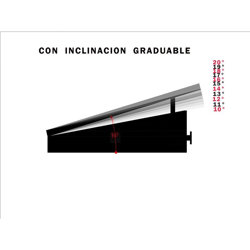 ADEQUAR - Descansa Pies Multi-graduable  Adequar Negro ref NTC-030
