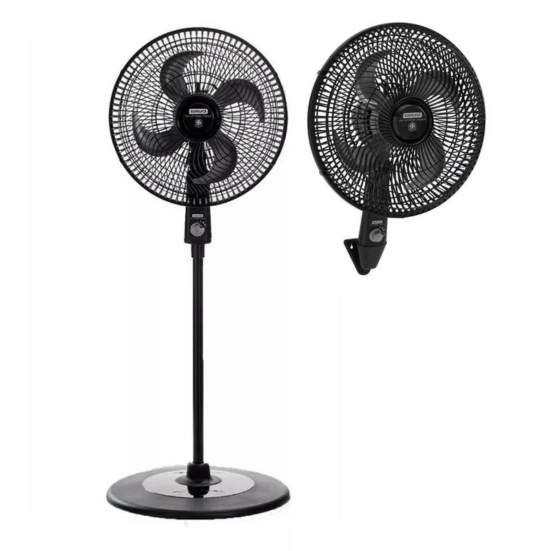 SAMURAI - Ventilador Samurai Air Protec Maxx 16 Pulgadas 2 en 1 Negro