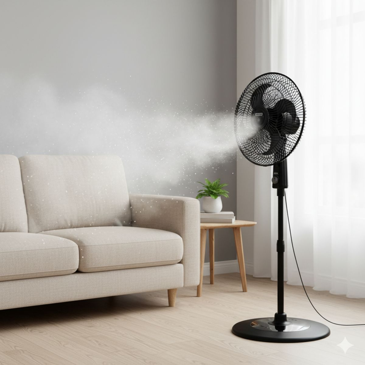 SAMURAI - Ventilador Samurai Air Protec Maxx 2 en 1 de 16 Pulgadas Negro