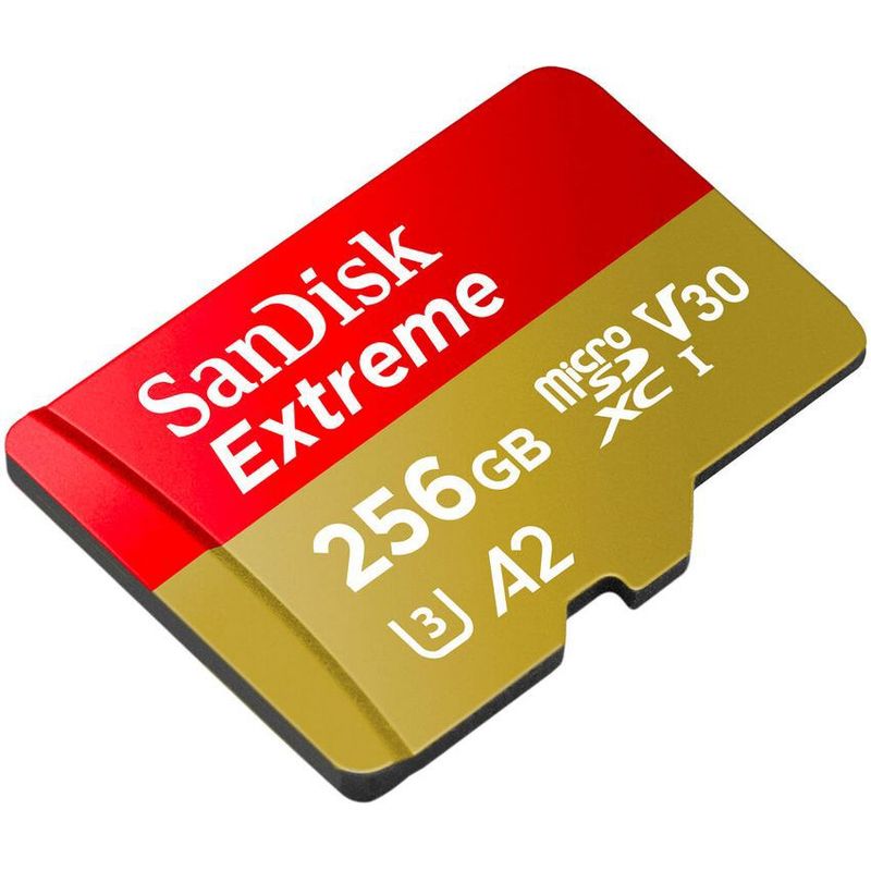 SANDISK - Tarjeta memoria 256gb sandisk extreme microsd y adaptador sd