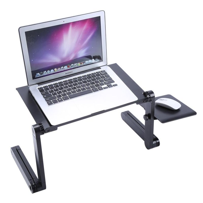 GENERICO - Mesa Ajustable Portátil Multiuso Laptop Table T8 Ventilación