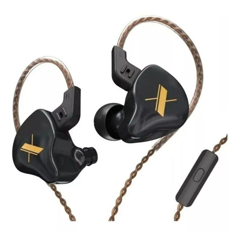 GENERICO - Audífonos in-ear gamer KZ EDX with mic negro