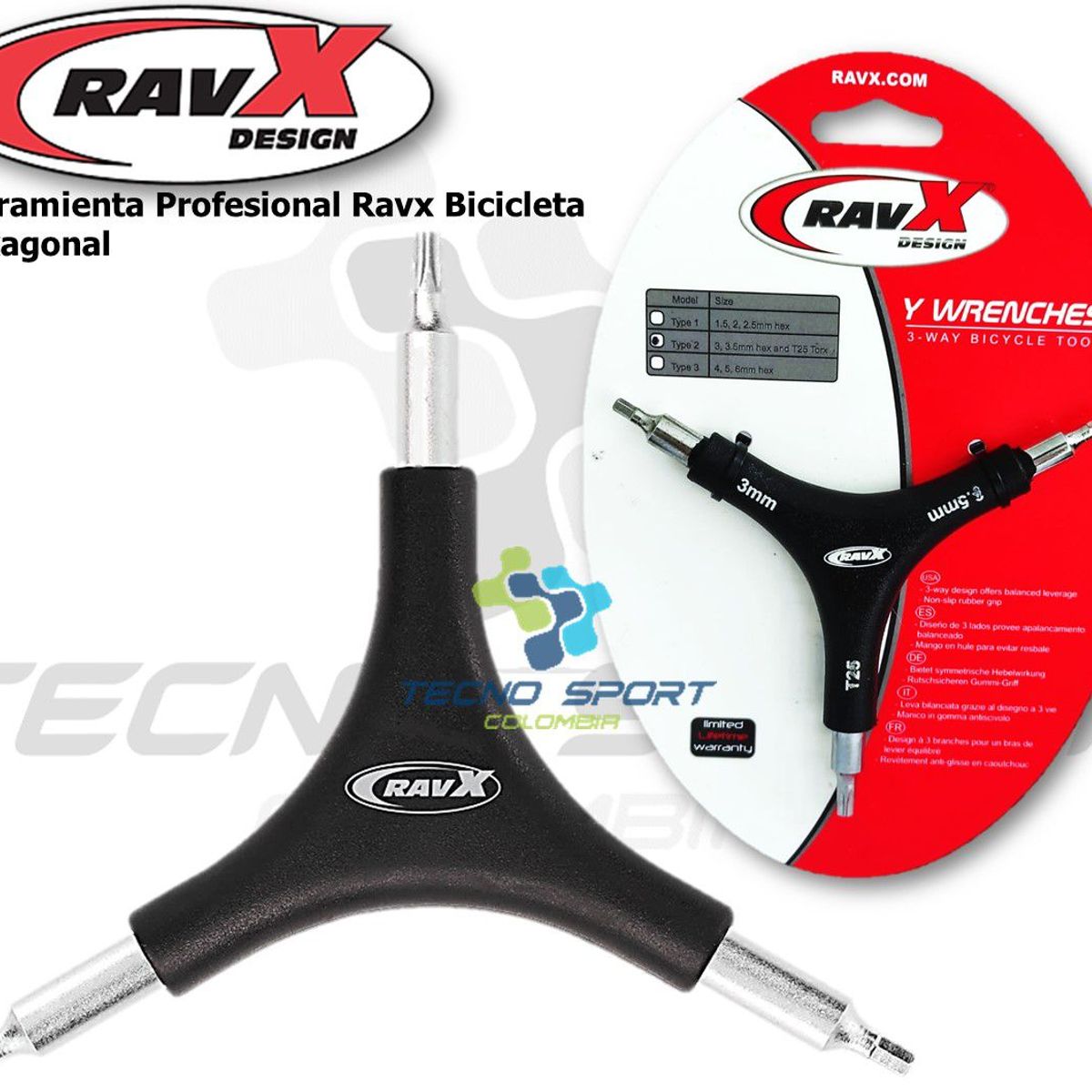 GENERICO - Herramienta Bicicleta Ravx Hexagonal Torx Profesional Mtb