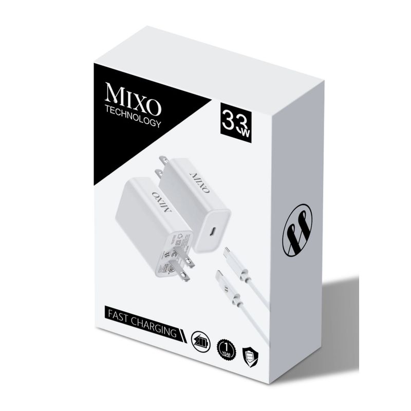 MIXO - CARGADOR MIXO 33W ORIGINAL TIPO IPHONE