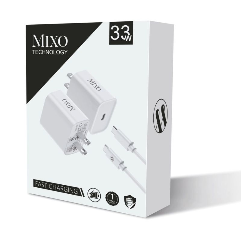 MIXO - CARGADOR MIXO 33W ORIGINAL TIPO C SUPER FAST CHARGER