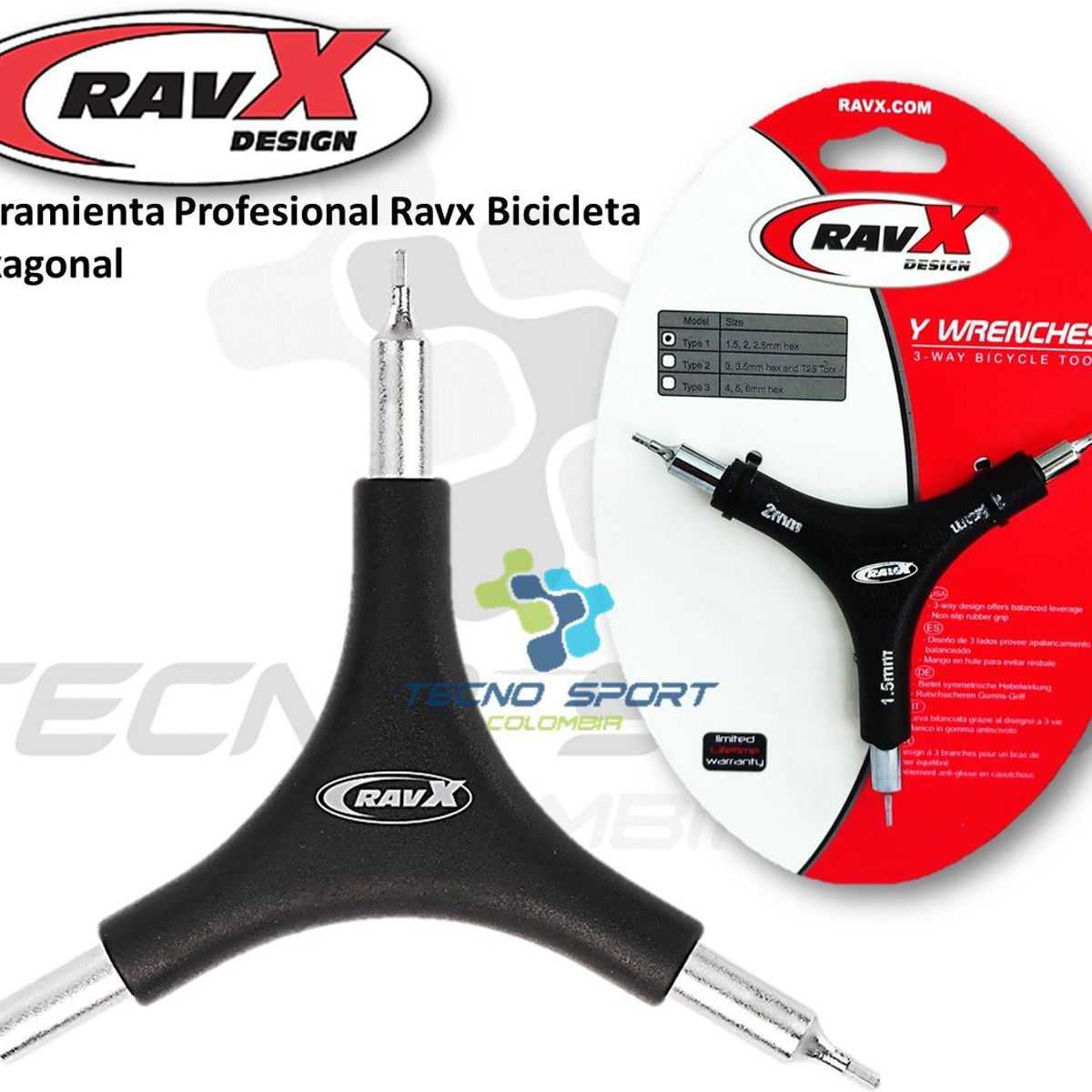 GENERICO - Herramienta Hexagonal Bicicleta Ravx Profesional 15225mm