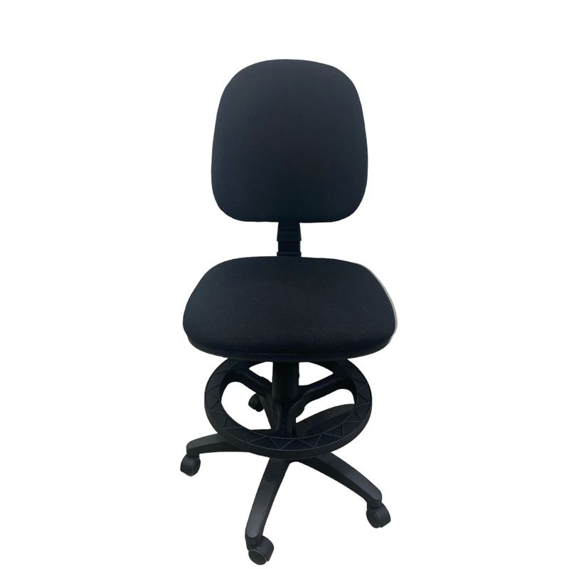 GENERICO - SILLA DE CAJERO LISA BASE Y ARO NYLON  CONTACTO PERMANENTE  ARMADA