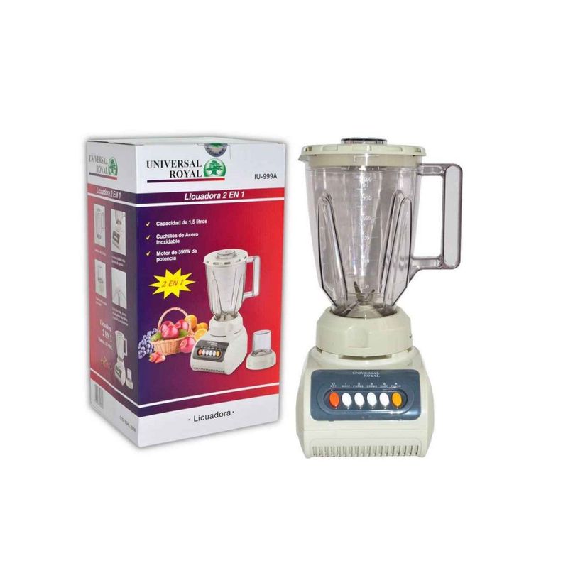 UNIVERSAL ROYAL - Licuadora Picatodo 2 En 1 Universal Royal IU-999A
