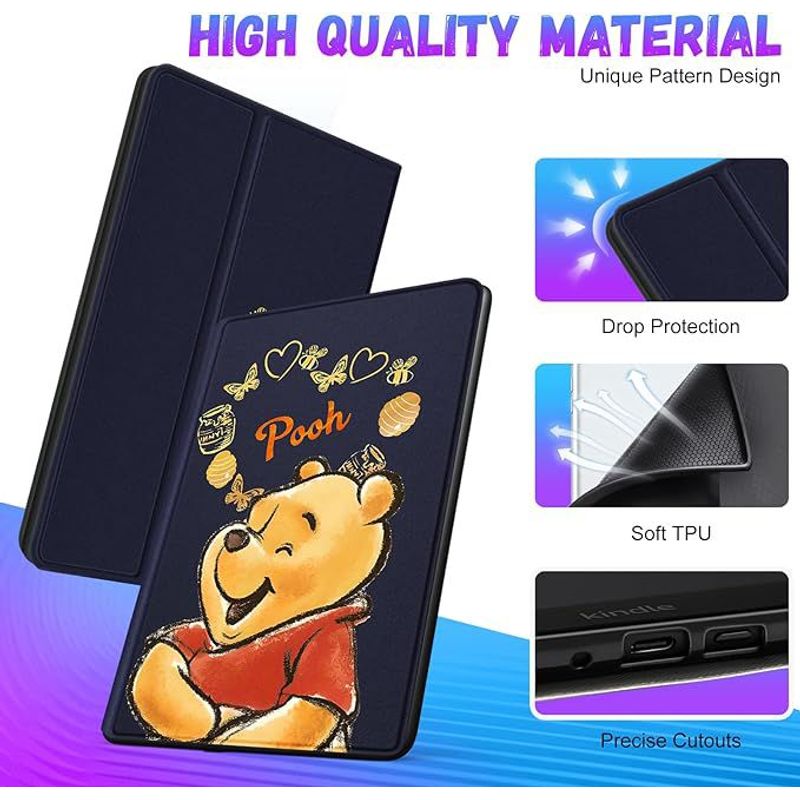 KINDLE - Estuche Para Kindle Paperwhite 11va Gen de 6.8 Pulgadas Winnie Pooh