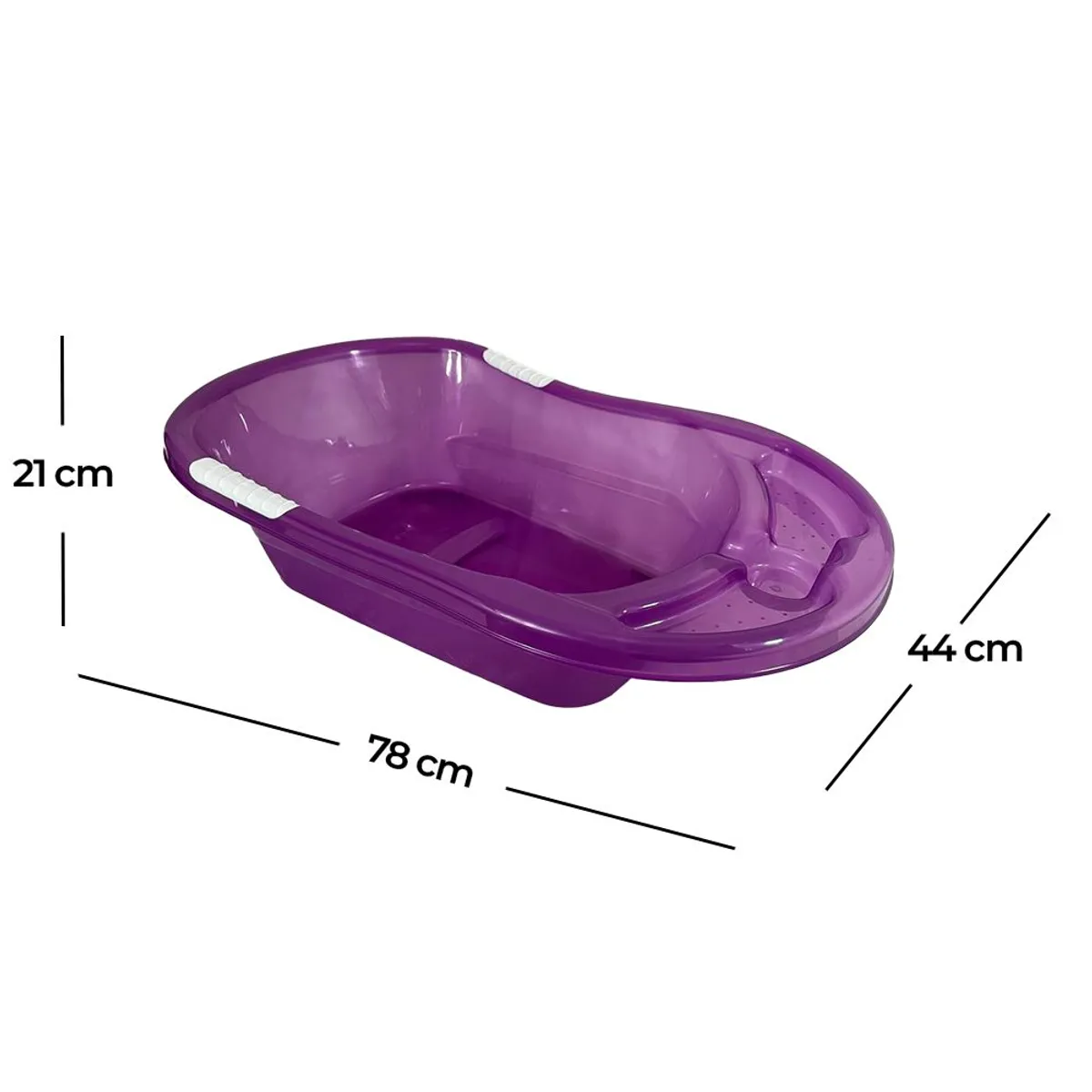 GENERICO - Bañera O Tina De Baño plastico con soporte Para Bebe Morada