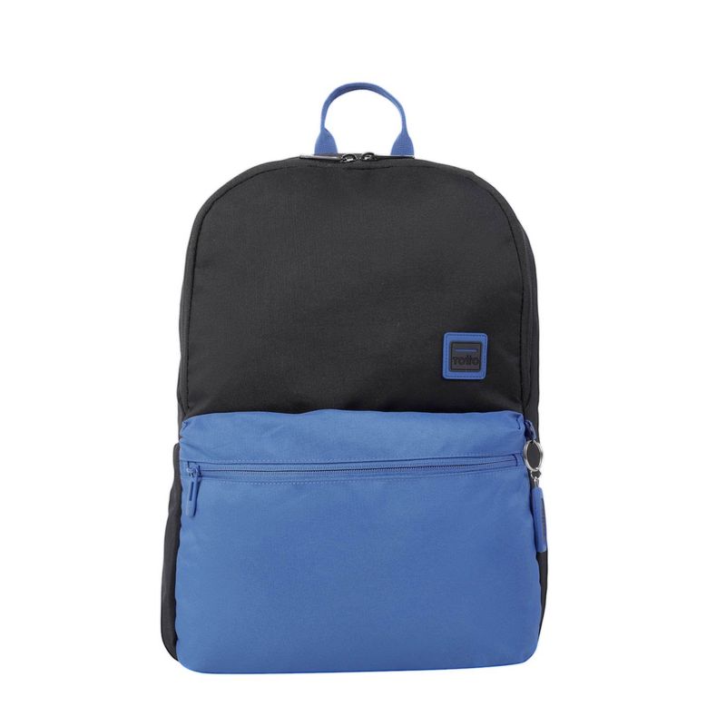 TOTTO - Morral Juvenil Porta PC 13" Dragonar Negro con Azul