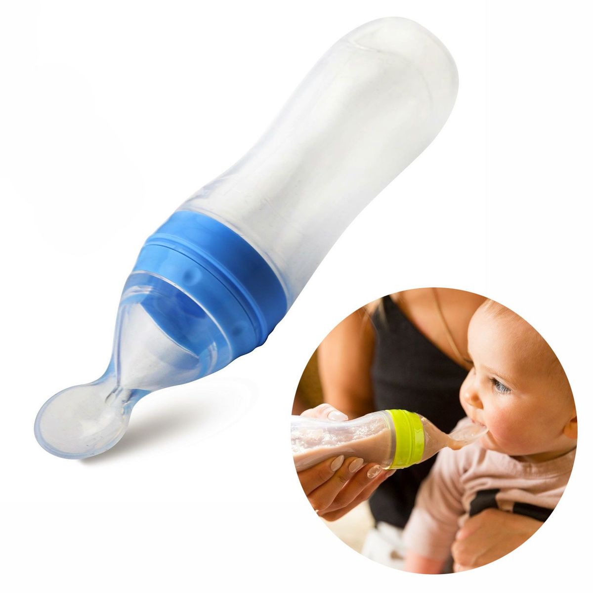BOOGY - Cuchara alimentador papilla sopas jugos bebe boogy rosada