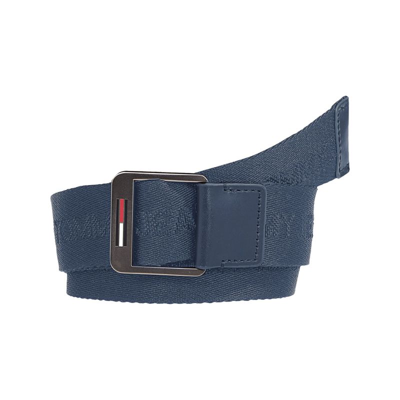 TOMMY HILFIGER - Cinturón Azul Reciclado Baxter Essential Tommy Hilfiger