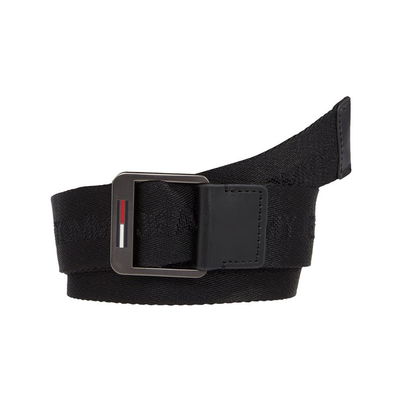 TOMMY HILFIGER - Cinturón Trenzado Reciclado Baxter Essential Hombre Negro Tommy Hilfiger