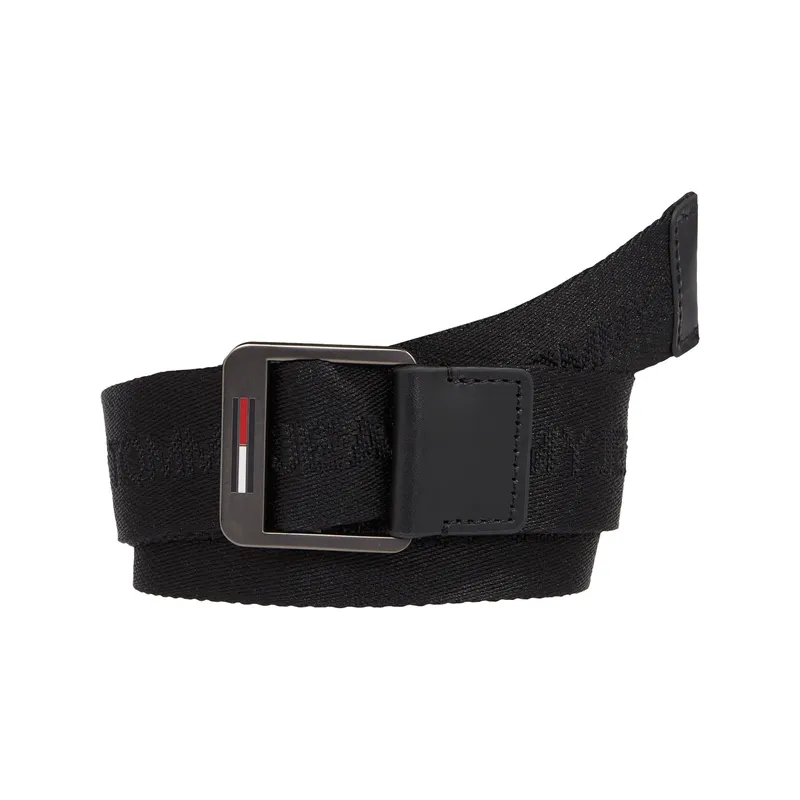 TOMMY HILFIGER - Cinturón Trenzado Reciclado Baxter Essential Hombre Negro Tommy Hilfiger