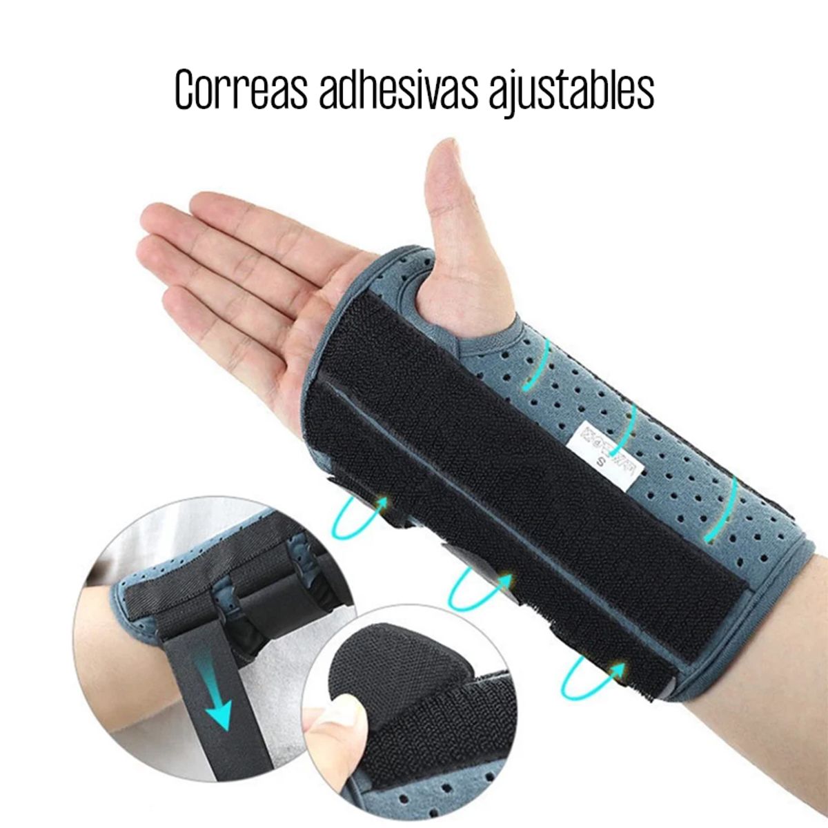 GENERICO - Soporte Muñeca con férulas Ajustable Túnel Carpiano -S Izquierda