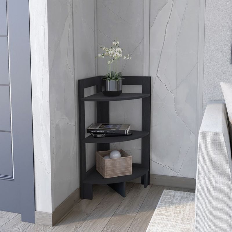 RTA MUEBLES - Mesa auxiliar esquinera riga wengue mlw 9623