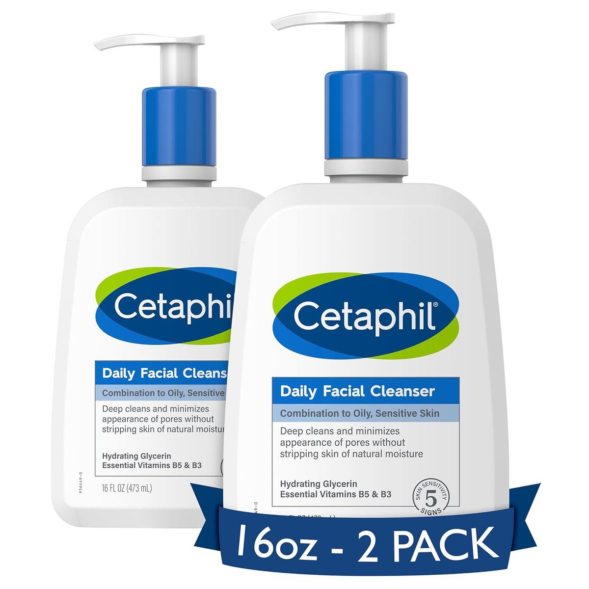 CETAPHIL - Cetaphil Limpiador Facial Diario para Piel Sensible - Grasa X 946 ml