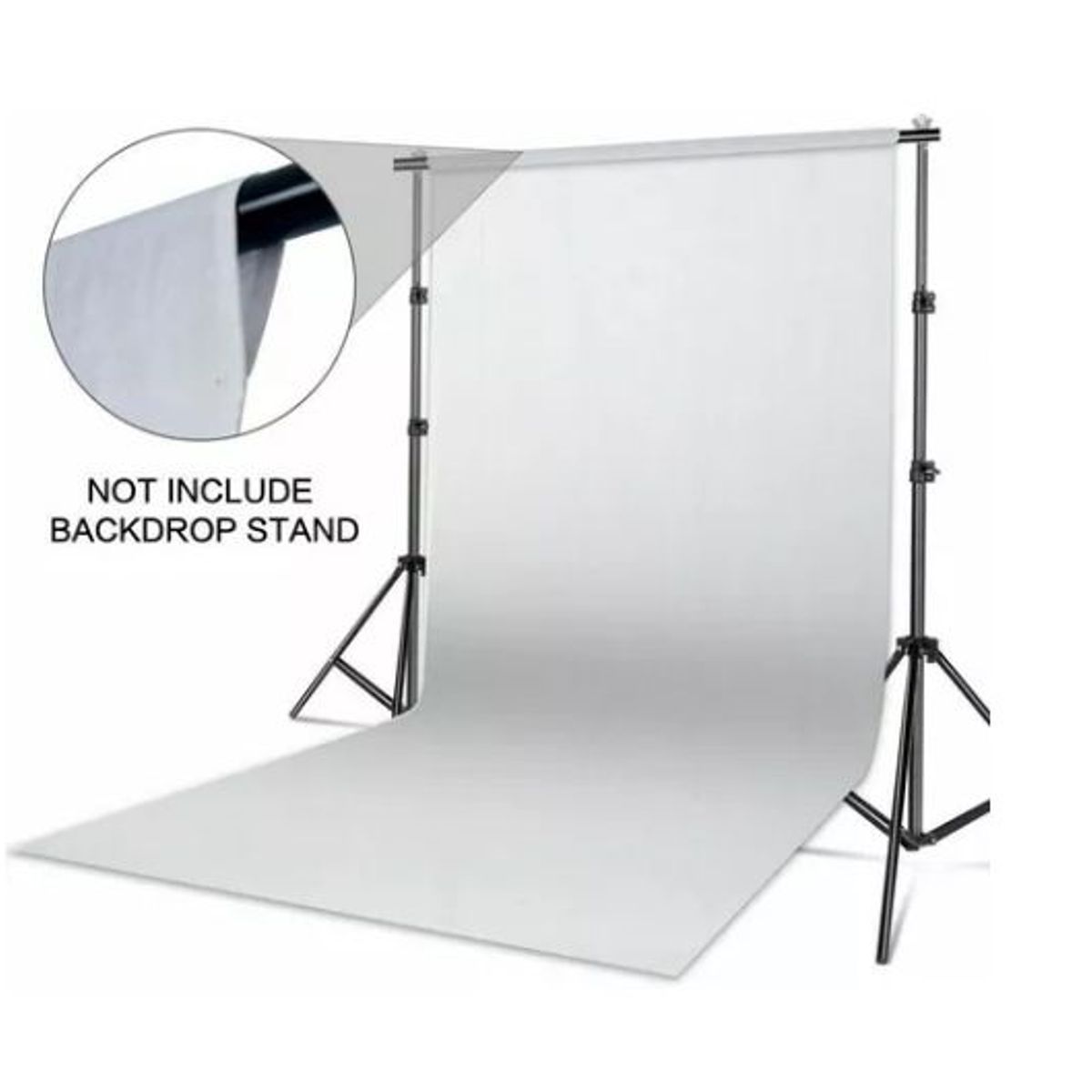 GENERICO - Tela Telon Fondo Foto Estudio Fotografia Blanco Fondo Lino