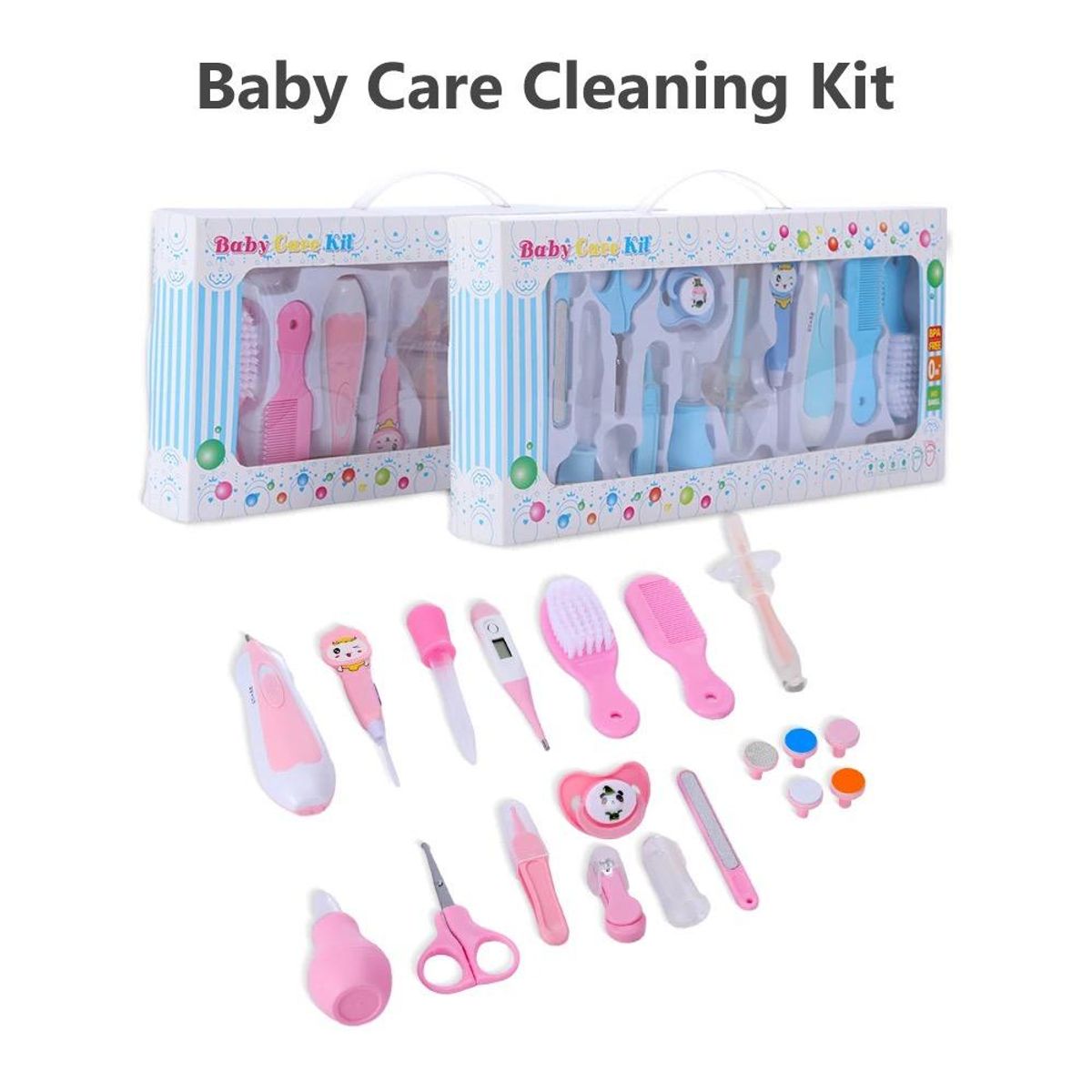 GENERICO - Kit de aseo para bebé, 20 piezas   Kit Portátil - AZUL